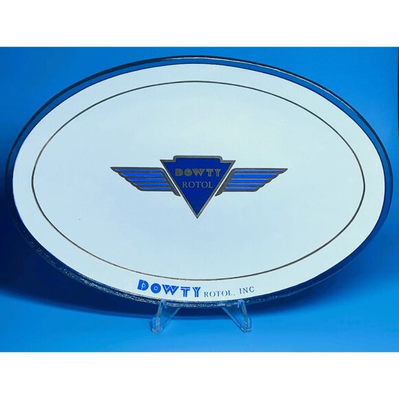 Very Rare DOWTY ROTOL Propellor & Airplane Part Manufacturer - VTG. Promo Plate - Picture 1 of 4